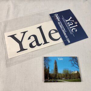 Yale University Bulldogs Vinyl Decal and Refrigerator Magnet NEW Fast Ship